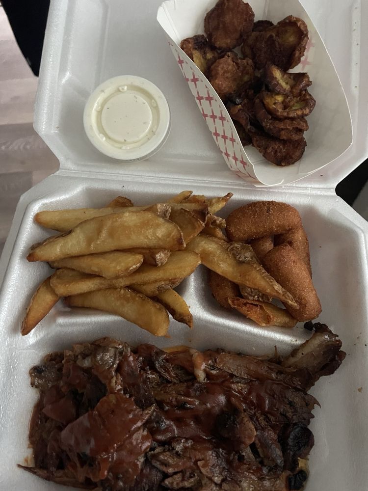Brisket plate. Yelp-sourced food photography in the repo