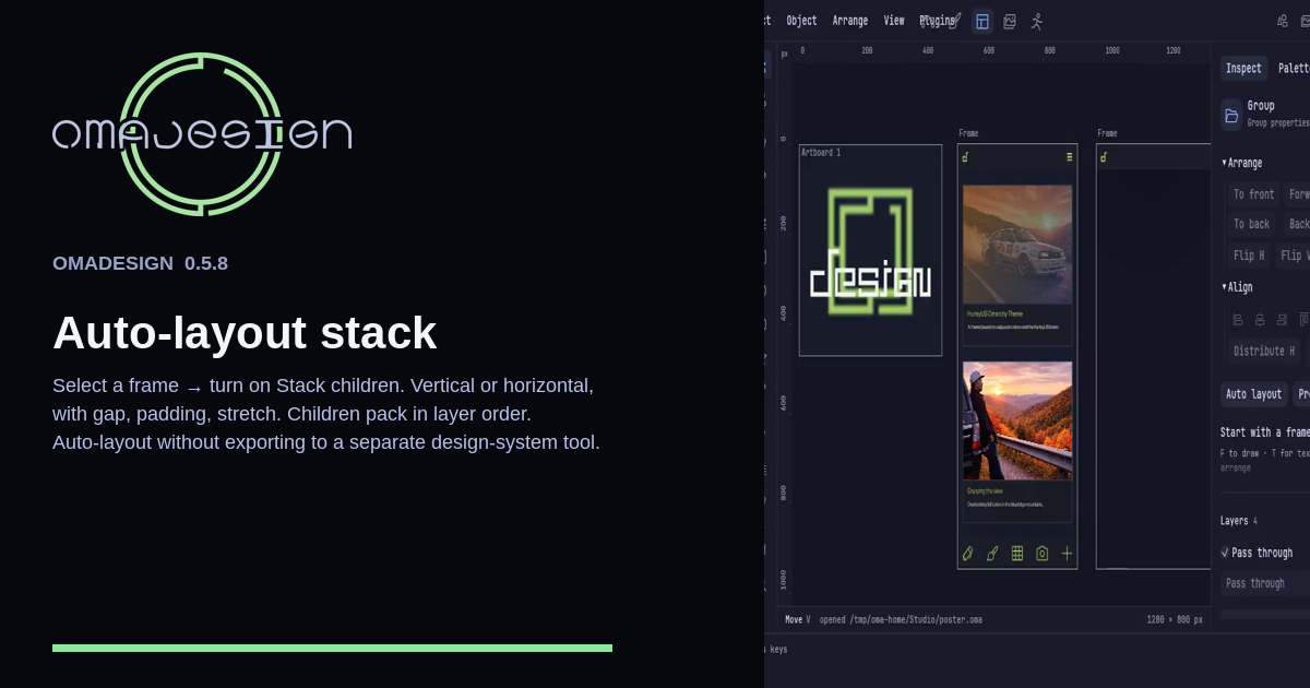 Auto-layout stack