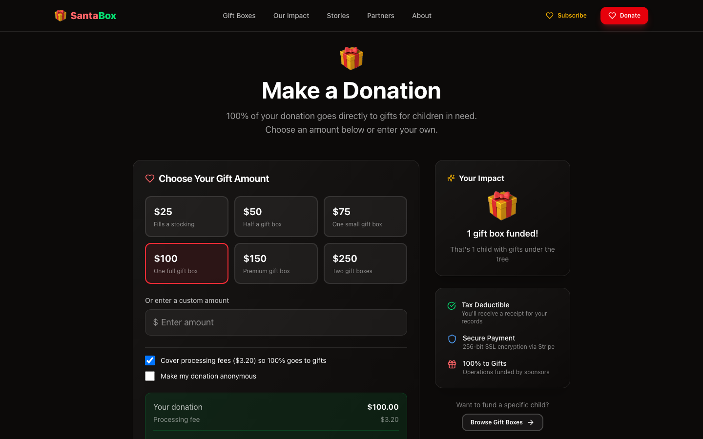 Donate presets