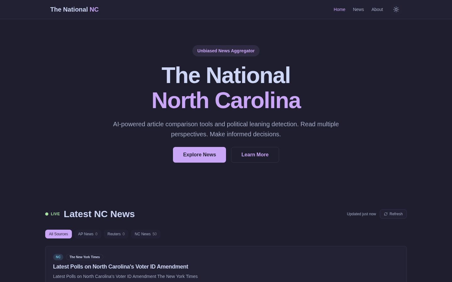 The National NC homepage: LIVE Latest NC News